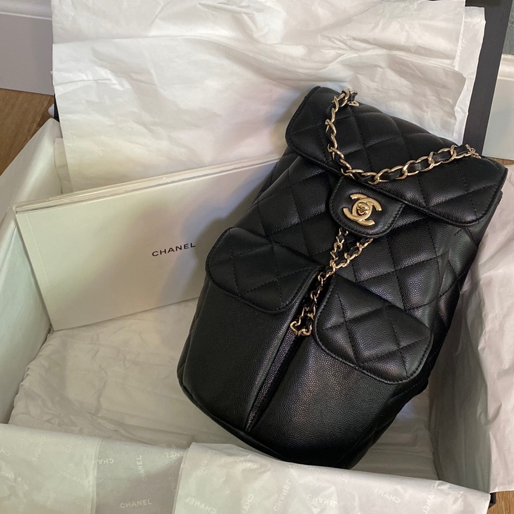 100% Authentic - Chanel Caviar Backpack